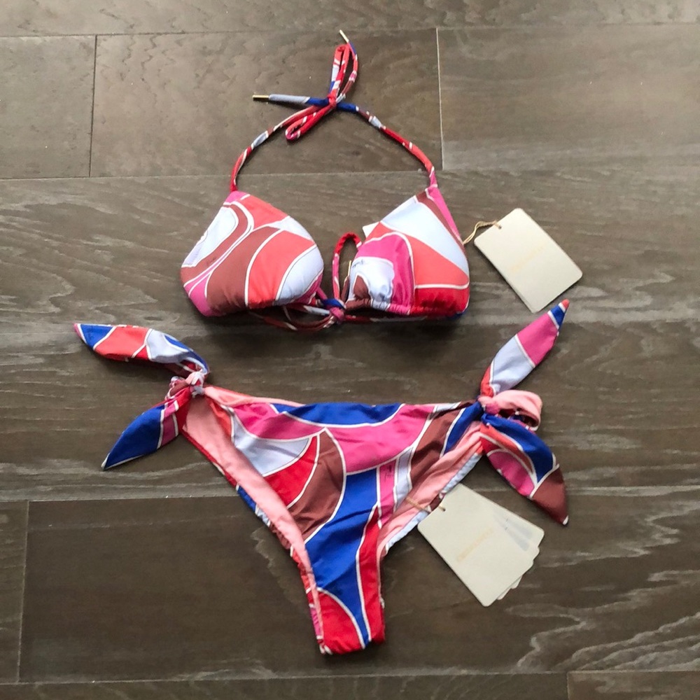 Multicolor bikini swimsuit